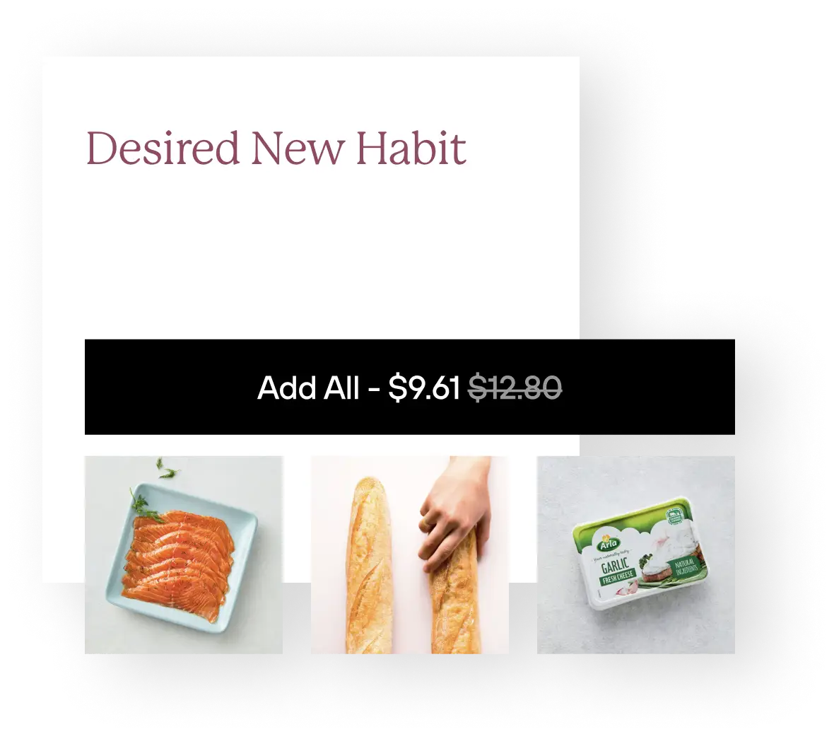 Desired New Habit: Add bundled items all to cart