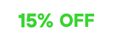 15% off